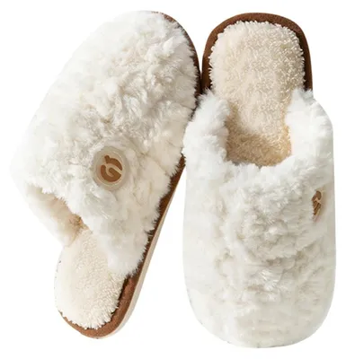 Productafbeelding van Dames Pluche Slippers voor Winter