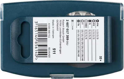 Produktbild von 32-tlg. Schrauberbit Set blau