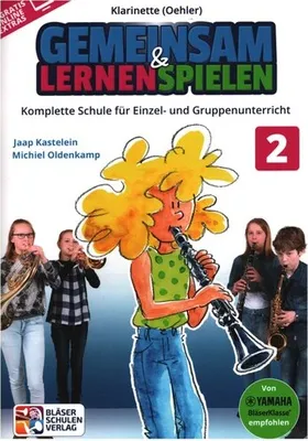 Produktbild von Gemeinsam lernen & spielen Band 2 (+Online Audio) für Bläserklasse (Blasorchester) Klarinette (Oehler-System)