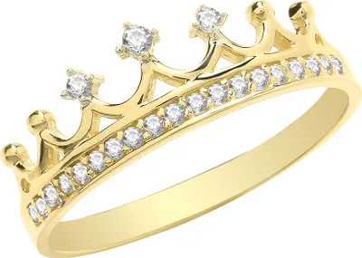 Produktbild von Edler 9 Karat (375) Gold Damen - Ring mit Zirkonia, 55 (17.5); TRS28360RSO