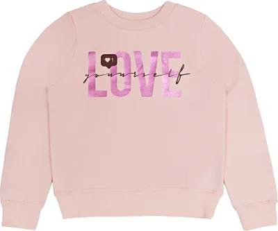 Produktbild von Mädchen-Sweatshirt Love  - Rosa - 152