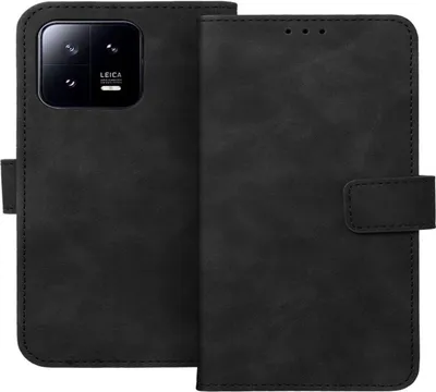 Obrázek produktu pro Kožený kryt magnetického pouzdra kompatibilní s iPhone 15 Plus Black
