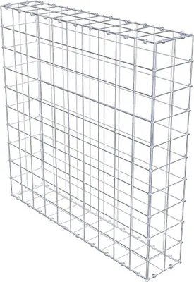 Obrázek produktu pro Gabion 100 cm x 100 cm x 20 cm (D x V x H), velikost ok 10 x 10 cm, spirálový prstenec