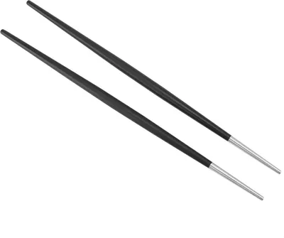 Obrázek produktu pro 304 Nerezová ocelová hůlka Japonské hůlky Sushi Ta Set (stříbrná černá)