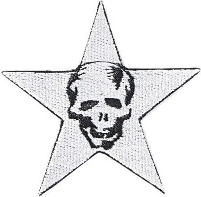Produktbild von AUFNÄHER - Totenkopf Stern - 03004 - Gr. ca. 7 x 7 cm - Patches Stick Applikation