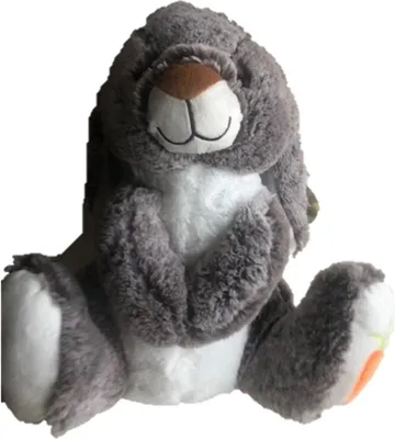 Produktbild von Kuschelhase mit flauschigem Fell 32 cm grau  über 50 % Gespart so lange Vorrat reicht