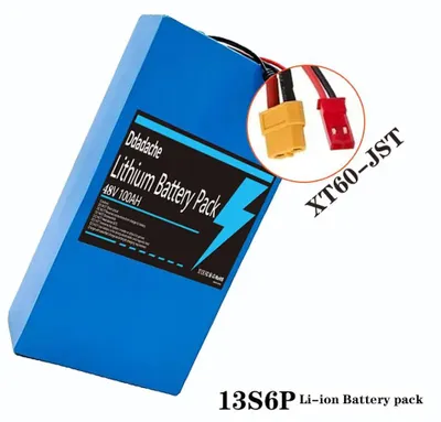Obrázok produktu pre Elektrická kolobežka Citycoco – batéria 18650 – 13S6P, 48V lítiovo-iónová batéria – 100Ah, vysoká kapacita – 2000W – integrovaný systém riadenia batérie (BMS) 50A – konektory XT60 JST