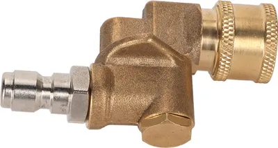 Image de Coupleur pivotant à connexion rapide 1/4in pour buse de nettoyeur haute pression réglable 4500psi Fournitures de jardin 5 niveaux