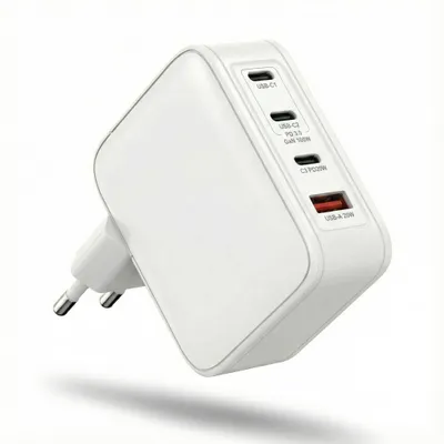 Produktbild von 120W USB C Ladegerät 4-Port 3x USB-C, 1x USB-A für MacBook Pro Air iPhone iPad Samsung Universal Netzteil Adapter Schnellladung