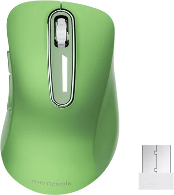 Produktbild von Wireless Maus 2.4GHz, Tragbare Optische Maus 1400 DPI mit Mini-USB-Empfänger, 5 Tasten und Batteriebetrieb für Laptop, Desktop, MacBook