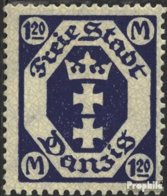 Produktbild von Briefmarken Danzig 1921 Mi 84 postfrisch Wappen