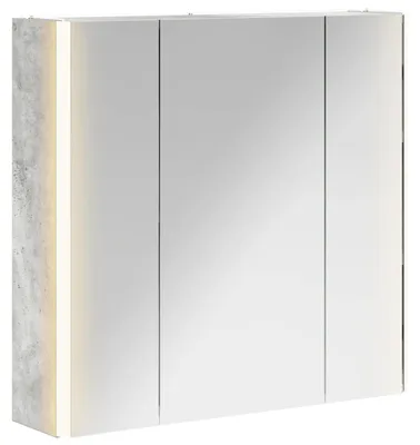 Productafbeelding van vidaXL Badkamerspiegelkast, betonlook, grijs, 63,5 x 15,5 x 60,5 cm