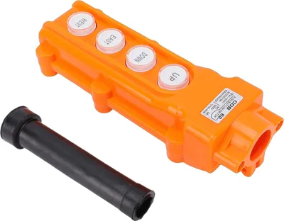 Obrázek produktu pro Tlačítkový spínač nahoru dolů vlevo vpravo 4 tlačítka ovládání jeřábu pro průmyslový elektrický kladkostroj odolný proti dešti