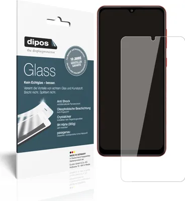 Produktbild von 2x Schutzfolie für Samsung Galaxy M02s - Anti-Shock 9H Folie dipos Glass Kunststoffglas