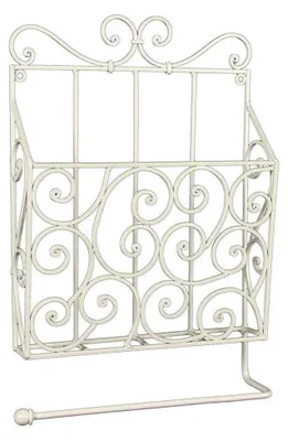 Produktbild von Zeitungs- und Toilettenrollenhalter 43 cm aus Metall