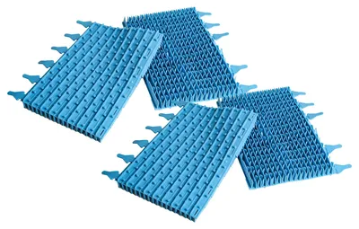 Produktbild von vhbw 4x Bürste Ersatz für Zodiac W1585A für Poolroboter, Poolsauger - Aus Gummi, 30,2 x 24,5 x 5,5 cm