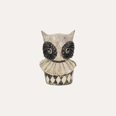 Zdjęcie produktu dla KEYHOMESTORE | Dekoracyjna figurka sowy z żywicy, 20 x 25 cm