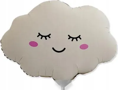 Image de Ballon en plastique "Nuage souriant", pour fête d'anniversaire d'un an, 35 cm