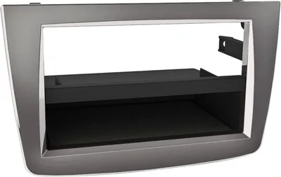 Image de Adaptateur de façade 2-DIN pour avec vide poche Alfa Romeo Mito gris