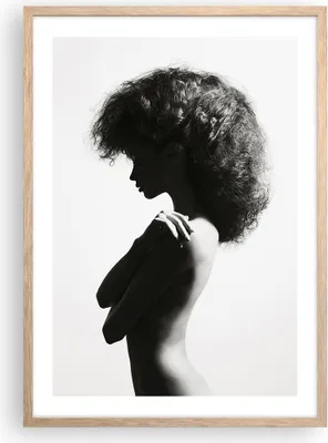 Produktbild von Gerahmtes Poster - Rahmen in heller Eiche - Frau Nacktheit Körper - 50x70 cm - Wand Bild - Wanddeko - Wandbilder - Kunstposter - Wandposter - Bilderrahmen - Bilder - Kunstdruck - P2NPA50x70-4946