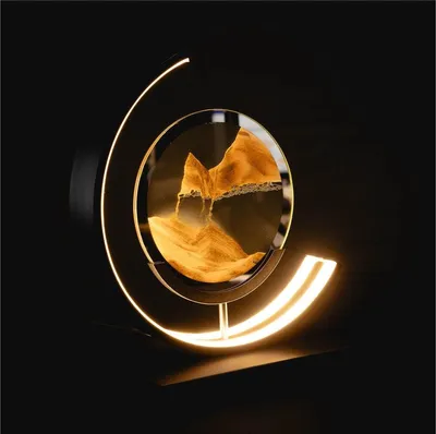 Produktbild von Luxus - Treibsand Tischlampe - Gold