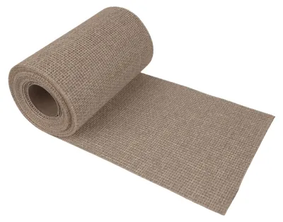 Produktbild von G.schmückt Tischläufer Leinenoptik, Tischband auf Rolle zuschneidbar, Festliche Tischdeko für Hochzeit, Kommunion & Geburtstag Natur Beige 6m x 15cm