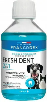 Zdjęcie produktu dla Zolux Francodex Fresh Dent Płyn Do Higieny Jamy Ustnej Dla Psów I Kotów 250ml
