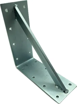 Produktbild von Winkel feuerverzinkt 250x250x100mm verstärkt Schwerlast Träger Schienenkonsole