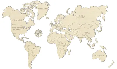 Obrázok produktu pre Drevené mesto 3D puzzle - Mapa sveta