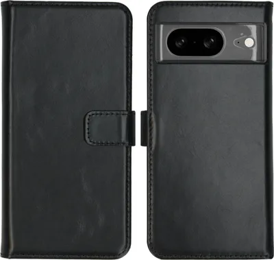Produktbild von Selencia Echtleder Klapphülle Google Pixel 8 - Schwarz
