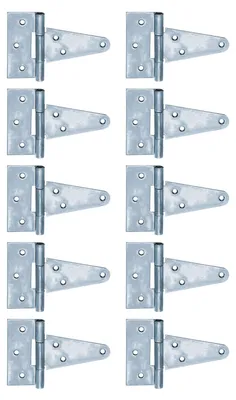 Produktbild von Alberts 864620 Kistenband, mit losem Stift, galvanisch blau verzinkt, Band: 102 mm, Scharnierbreite: 40 mm, 10er Set