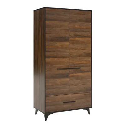 Obrázok produktu pre Šatníková skriňa 91 cm BIBLIS - orech