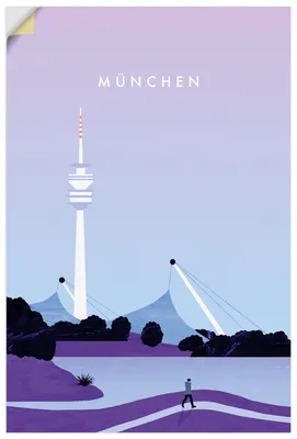 Produktbild von ARTland Wandbild, selbstklebend München Größe: 80x120 cm