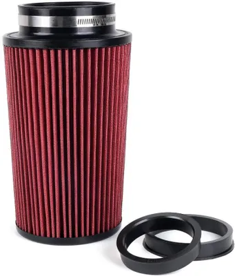Productafbeelding van Luchtfilter conisch 76 mm 89 mm 101 mm, rond, voor racing, rood