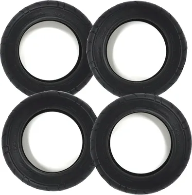 Produktbild von 4x 10" Leichtlaufreifen Ersatzreifen Reifen für Kinderwagen 10 x 2 (54-152)