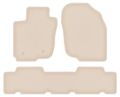 Obrázok produktu pre Velúrové autokoberce pre: Toyota RAV4 III 2006-2013 (SUV) – sada 4 ks, béžové, na mieru – Wielganizator FORTUNA