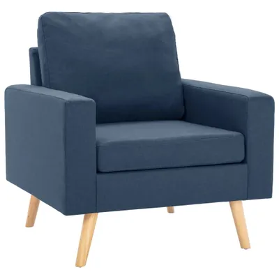 Immagine prodotto di vidaXL Poltrona tessuto blu