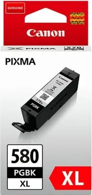 Produktbild von Canon PGI-580 XL Pigmentschwarz Tintentank, hohe Reichweite, Hohe (XL-) Ausbeute, Schwarz, Tinte auf Pigmentbasis, 18,5 ml, 1 Stück(e), Einzelpackung