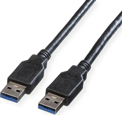 Produktbild von ROLINE USB 3.2 Gen 1 Kabel, Typ A-A, schwarz, 1,8 m