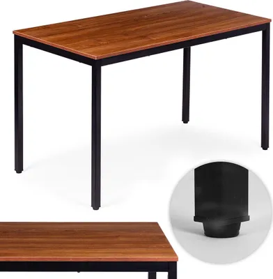 Zdjęcie produktu dla Stół jadalny lub biurko, 120x60 cm, płyta MDF i metalowa rama