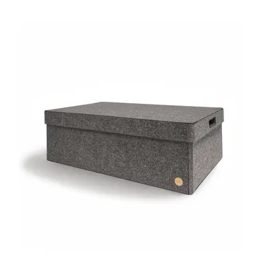 Produktbild von Aufbewahrungsbox CLASSIC Filz 65 x 48 x 22 cm mit Deckel in anthrazit meliert