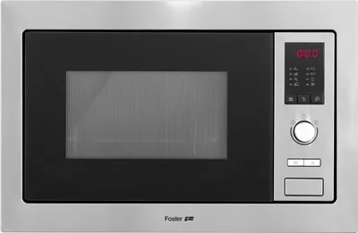 Image de Four à micro-ondes Foster 7151 010 Noir, Acier inoxydable Micro-ondes combiné encastrable 25 L 900 W