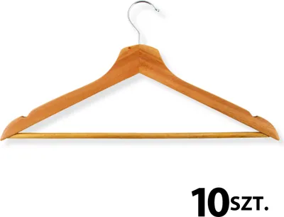Produktbild von Lackierter Holzbügelsatz mit 10 Stück