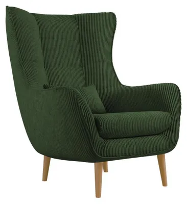 Produktbild von MIRJAN24 Polstersessel Estjano Cord, Ohrensessel, Relaxsessel, Stilvoll Wohnzimmer Sessel (Farbe: Poso 14)