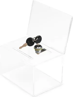 Produktbild von deflecto Aktionsbox aus Acryl abschließbar glasklar