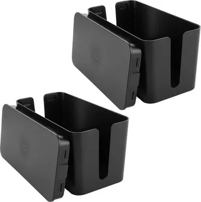 Immagine prodotto di Scatola per la gestione dei cavi - piccola - 235 x 115 x 12 cm - organizer per cavi - presa multipla - 2 pezzi - adattatore - set di cavi