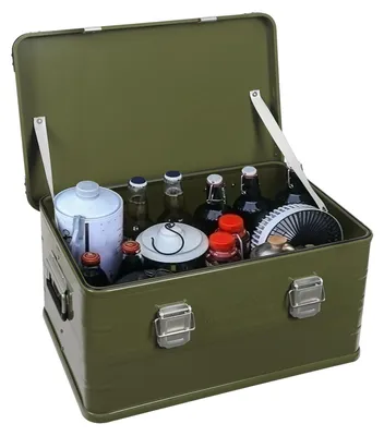 Produktbild von Aluminium-Campingbox mit großem Fassungsvermögen