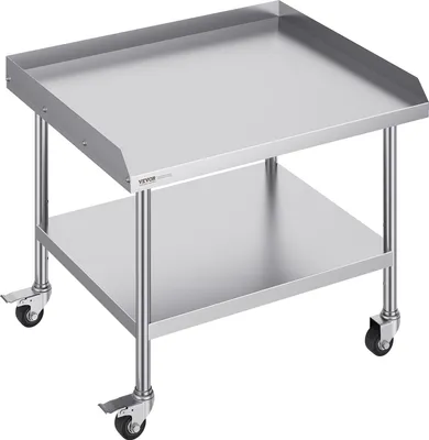Zdjęcie produktu dla Stół Roboczy ze Stali Nierdzewnej z Rantem – 76x91x76 cm
