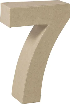 Produktbild von KNORR prandell 3D-Zahl "7" Pappmaché 175 x 55 mm