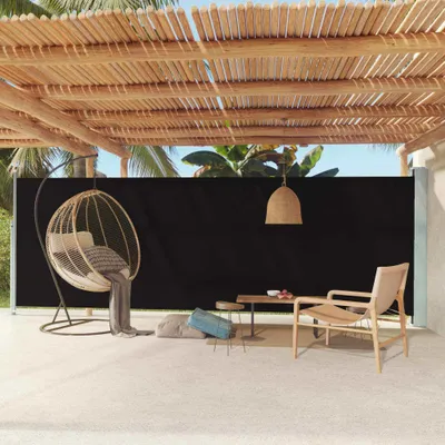 Immagine prodotto di Maison Exclusive - Tenda da sole laterale estensibile 180x600 cm, nera